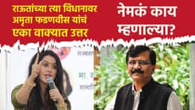 संजय राऊत यांच्या त्या विधानावर अमृता फडणवीस यांचं एका वाक्यात उत्तर; थेट म्हणाल्या, माझी मानसिकता...