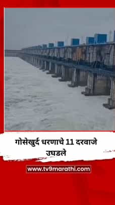 गोसेखुर्द धरणाचे 11 दरवाजे उघडले, 49 हजार 405 क्युसेक वेगाने पाण्याचा विसर्ग-1730295