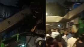 मुंबईत मोठी दुर्घटना; क्रेन कोसळली, 10 जण जखमी