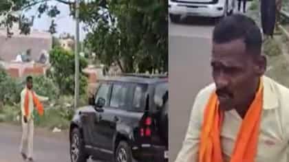मराठा आंदोलन पेटलं, आंदोलक थेट मंत्र्याच्या गाडीखाली, सोलापुरात राडा.