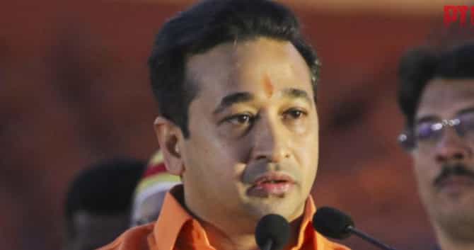 Nitesh Rane : आता मुंब्रादेवी म्हणा, भारत हिंदूराष्ट्र, कोणाच्या अब्बाचा पाकिस्तान नव्हे; मंत्री नितेश राणे यांचं विधानN