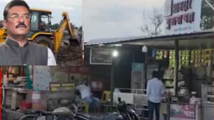 सरनाईकांच्या रिसॉर्टसाठी दुकानदारांवर बुलडोझर, काँग्रेसचा सनसनाटी आरोप.
