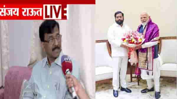 Sanjay Raut : तू किती फोडले, मी किती फोडले या पलीकडे.. शिंदे-मोदी भेटीवरून राऊतांनी फटकारलं