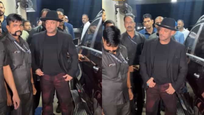 सलमान खान याच्यासमोर रुबाबात बॉडीगार्ड उभा, पुढे जे घडले त्यानंतर सर्वजण हैराण, थेट..