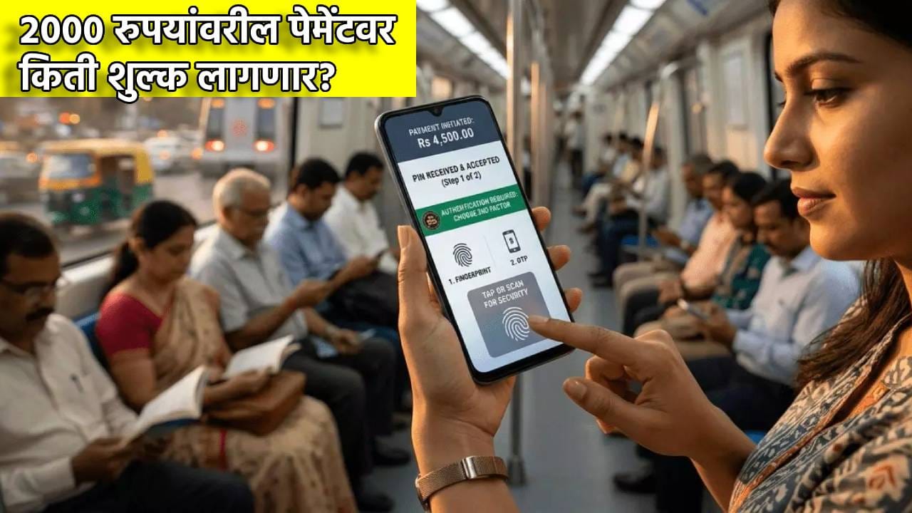 UPI ची सुविधा किती दिवस फुकट वापरणार, आता इतके पैसे मोजा, 2000 रुपयांवरील पेमेंटवर किती शुल्क लागणार? कोणाला सूट मिळणार? UPI ची सुविधा किती दिवस फुकट वापरणार, आता इतके पैसे मोजा, 2000 रुपयांवरील पेमेंटवर किती शुल्क लागणार? कोणाला सूट मिळणार?
