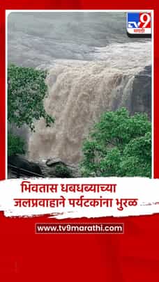 नाशिक : सुरगाणा तालुक्यातील भिवतास धबधबा प्रवाहित, फेसाळत्या जलप्रपाताने आसमंत मोहरला..-1724428