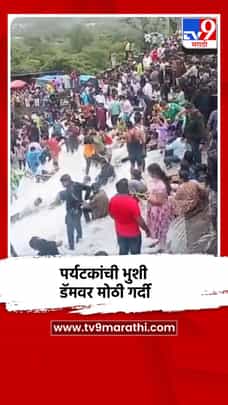 लोणावळ्यात पावसाचा जोर कमी झाला तरीही पर्यटकांची भुशी डॅमवर मोठी गर्दी-1725194