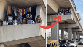 Viral Video: काय सांगता! फ्लायओव्हरच्या पिलरवर राहतंय संपूर्ण कुटुंब, Viral Video मागील सत्य समोर