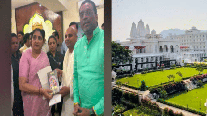 अजित पवारांच्या अपघाताबाबतचा अजब दावा केल्यानंतर… इस्कॉनच्या पदाधिकाऱ्यांनी घेतली सुनेत्रा पवारांची भेट