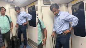 ना कसला दिखावा, ना मोठेपणा...दिग्गज क्रिकेटपटूने केला चक्क मेट्रोतून प्रवास, साधेपणाचं कौतुक, Photo Viral