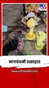 तळकोकणात नागपंचमीचा उत्साह; शाडूमातीपासून बनवलेल्या नागमूर्तीची प्रतिष्ठापना