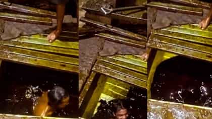 चक्क तेलाच्या टँकमध्ये केली अंघोळ, सुटे तेल घेण्याआधी व्हिडीओ बघाच!.