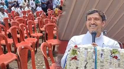 अरे खाली बसा, तुम्हाला काय...खुर्च्या रिकाम्या दिसताच ओमराजेंचे फर्मान.