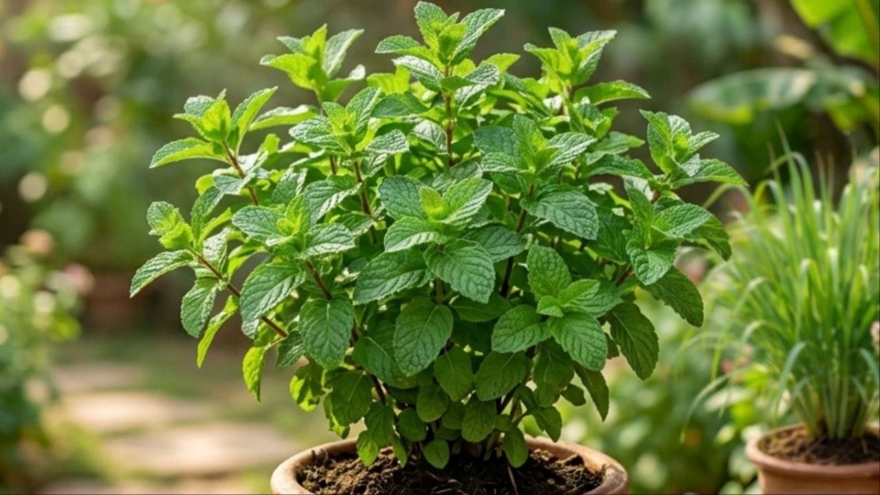 पुदीना - पुदीना वनस्पतींचा सुंगध तीव्र असतो, पालींना हा सुगंध आवडत नाही. तुम्ही पुदीना कोणत्याही भांड्यात लावू शकता. त्यामुळे घराच्या. आजबाजूचे वातावरण सुंगधित होते, पुदीन्याच्या पानांची चटणी, पेय आणि जेवणात देखील वापर केला जातो.