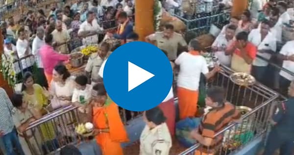 मंदिरात राडा! भाजप आमदाराच्या मुलीने पोलिसालाच कानफटवलं, CCTV व्हिडिओ आला समोर
