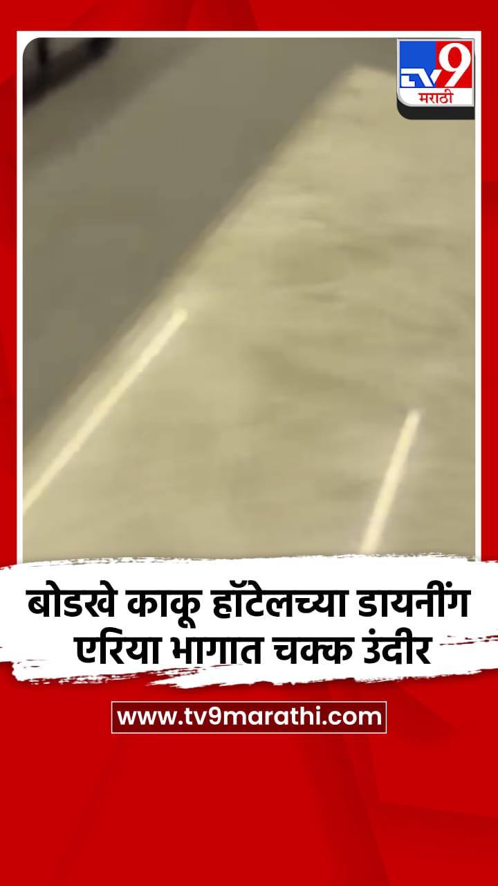 बोडखे काकू हॉटेलच्या डायनींग एरिया भागात चक्क उंदीर-1740970