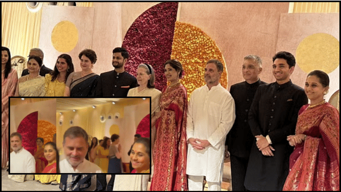 Revati Sule Reception: रिसेप्शन रेवतीचं पण चर्चा स्मृती शिंदेची, कोण आहेत त्या, ज्यांना राहुल गांधी स्वत: गेले भेटायला...video viral