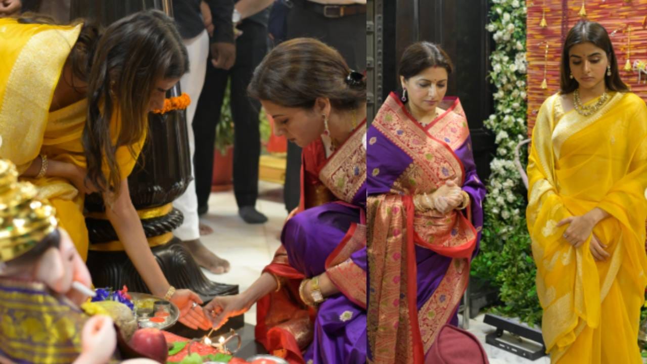 Bhagyashree Ganesh Aarti controversy: राजकुमाराऐवजी राजकन्या भाग्यश्रीने केली आरती, लाडकी लेक देखील मैदान, थेट फोटो... Bhagyashree Ganesh Aarti controversy: राजकुमाराऐवजी राजकन्या भाग्यश्रीने केली आरती, लाडकी लेक देखील मैदान, थेट फोटो...