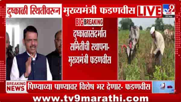 दुष्काळी परिस्थितीबाबत CM फडणवीसांची मोठी घोषणा, बड्या नेत्यावर दिली जबाबदारी