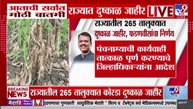 मोठी बातमी! महाराष्ट्रातील 75 टक्के भागात दुष्काळ जाहीर; म्हणजेच 265 तालुक्यांमध्ये...