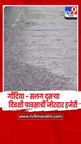 गोंदिया - ग्रामीण भागात सलग दुसऱ्या दिवशी पावसाची जोरदार हजेरी
