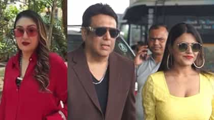 कोमलसोबत लालबागचं दर्शन घेणाऱ्या गोविंदाला अभिनेत्रीने सुनावलं.