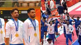 Asian Games : पहिल्या हाफमध्ये पिछाडी, दुसऱ्या हाफमध्ये भारतीय वाघांचा धडाका; इराणला 40-34 ने हरवत जिंकलं सुवर्ण
