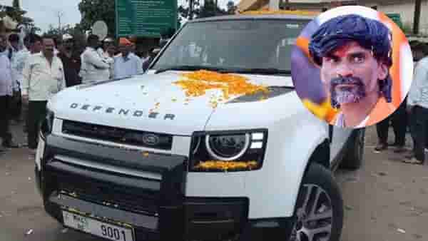 अखेर ती वादग्रस्त डिफेन्डर कार जरांगे पाटील यांनी केली परत, अंतरवाली सराटीत पोहचल्यानंतर घेतला निर्णय