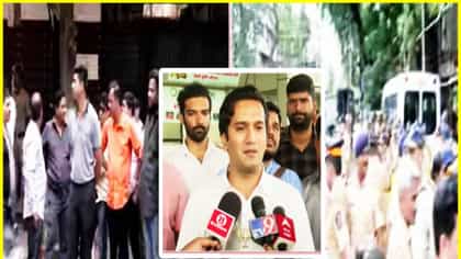 मनसेच्या चोरांना... भाजयुमोचे कृष्णराज महाडिक यांचा पार चढला.
