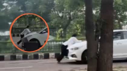तरुणीला कारने धडक, बोनेटवर लटकवत नेलं; लखनऊतील घटनेने खळबळ.
