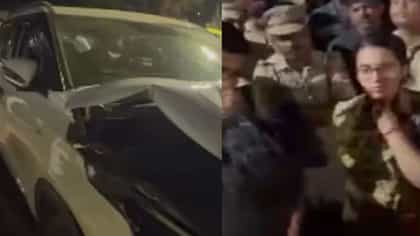 मद्यधुंद महिला कारचालकाचा थरार, 3 मुलांसह 7 जखमी.