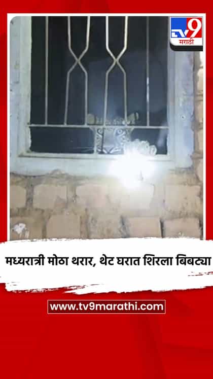 मध्यरात्री मोठा थरार, थेट घरात शिरला बिबट्या-1747469