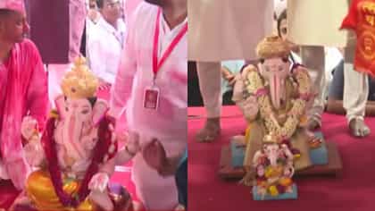 ‘गणपती बाप्पा मोरया’ जयघोषाने पुणं दुमदुमलं; मानाच्या गणपतीचं विसर्जन.