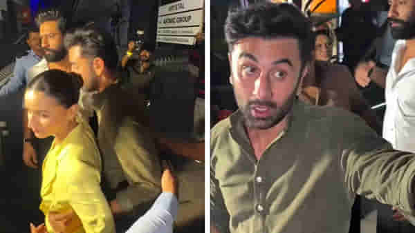 रणबीर कपूरचा पापाराझींवर संताप, आलिया-विकीसमोरच सुनावलं, Video व्हायरल, नेमकं काय घडलं?