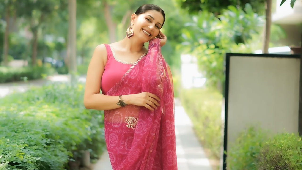 तिच्या या लुकने चाहत्यांचे लक्ष वेधून घेतले आहे. या फोटोशूटमध्ये सपना गुलाबी रंगाच्या पारदर्शक साडीमध्ये दिसत आहे. 