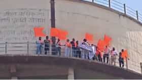 Solapur | सोलापुरात शोले स्टाईल आंदोलन! मराठा तरुण पाण्याच्या टाकीवर चढले; नेमक्या मागण्या काय?