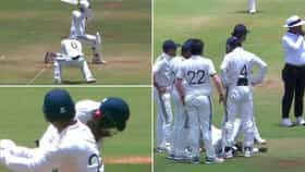 Duleep Trophy: मैदानावर काळजाचा ठोका चुकवला! शॉर्ट लेगच्या खेळाडूच्या मानेवर चेंडू लागला आणि....