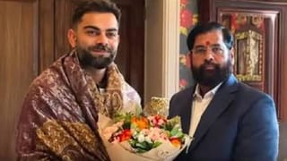 Virat Kohli Meets Eknath Shinde | विराट कोहली आणि एकनाथ शिंदेंची लंडनमध्ये भेट! क्रिकेट अन् राजकारणातील दोन दिग्गज एकाच फ्रेममध्ये; व्हिडिओ होतोय व्हायरल