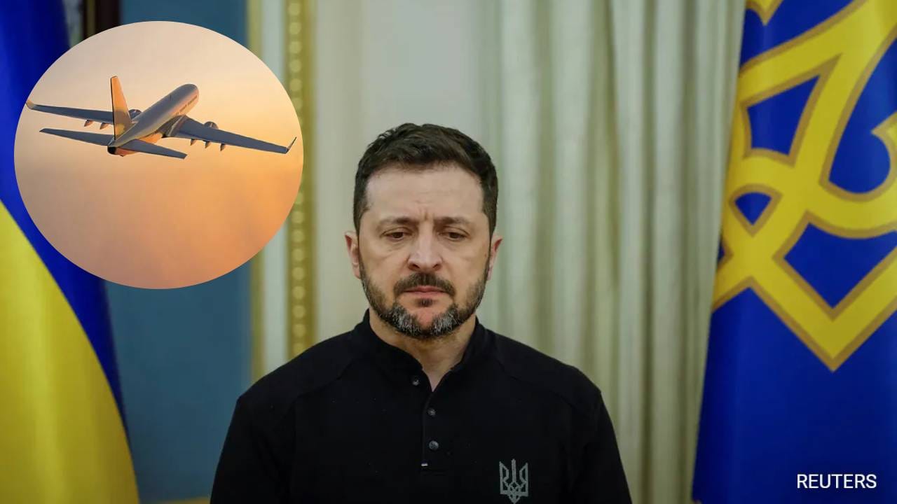 Ukraine President: थोडक्यात वाचले युक्रेनचे राष्ट्रपती! थेट त्यांच्याच विमानावर ड्रोन, काही सेकंद... Ukraine President: थोडक्यात वाचले युक्रेनचे राष्ट्रपती! थेट त्यांच्याच विमानावर ड्रोन, काही सेकंद...