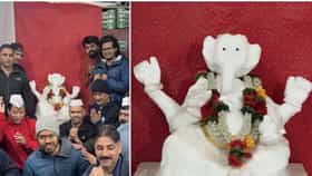 Antarctica Ice Ganpati :   चक्क बर्फापासून बनवला गणपती! अंटार्क्टिकातील भारतीय वैज्ञानिकांचा अनोखा गणेशोत्सव