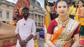 पॅरिसमध्ये BAPS हिंदू मंदिराचा ऐतिहासिक उद्घाटन सोहळा; पालखी यात्रेने सांस्कृतिक महोत्सवाची दिमाखदार सुरुवात