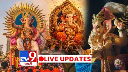 लालबागचा राजा गिरगाव चौपाटीवर, पण समुद्राचं पाणी ओसरलं, विसर्जन कधी?.