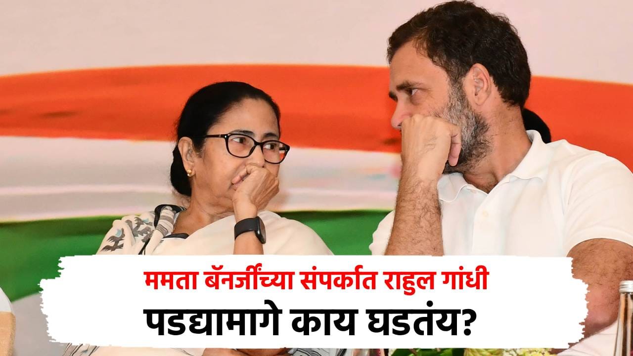 मोठ्या राजकीय घडामोडी, ममता बॅनर्जींच्या संपर्कात राहुल गांधी; पडद्यामागे काय घडतंय? मोठ्या राजकीय घडामोडी, ममता बॅनर्जींच्या संपर्कात राहुल गांधी; पडद्यामागे काय घडतंय?