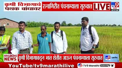 रत्नागिरीत पंचनाम्याला सुरुवात, कृषी विभागाचं पथक थेट बांधावर.