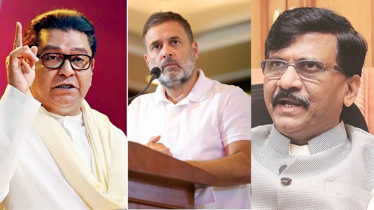 राज ठाकरे आणि राहुल गांधी एकमेकांच्या संपर्कात? संजय राऊत यांच्या दाव्याने मोठी खळबळ राज ठाकरे आणि राहुल गांधी एकमेकांच्या संपर्कात? संजय राऊत यांच्या दाव्याने मोठी खळबळ