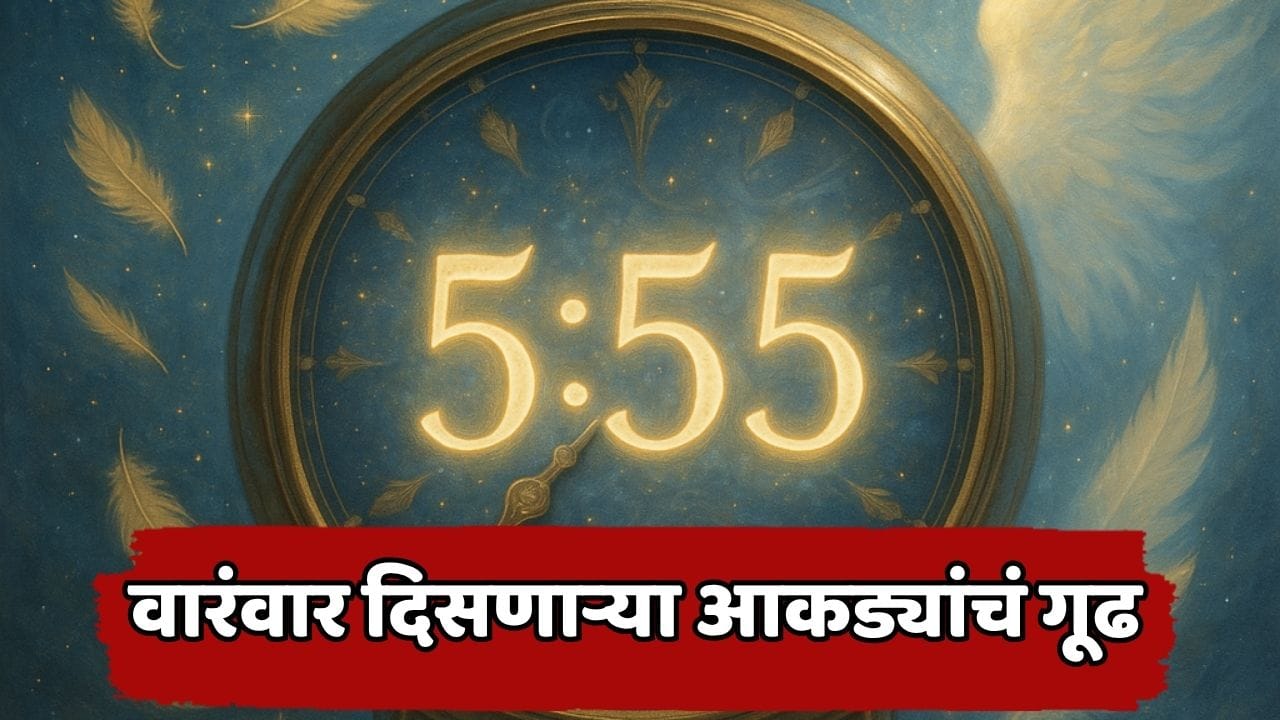 सतत तेच आकडे नजरेस पडतात? 5:55 पासून 101010 पर्यंत... विज्ञान काय सांगतं? Angel Number च्या दाव्यांमागचं वास्तव सतत तेच आकडे नजरेस पडतात? 5:55 पासून 101010 पर्यंत... विज्ञान काय सांगतं? Angel Number च्या दाव्यांमागचं वास्तव