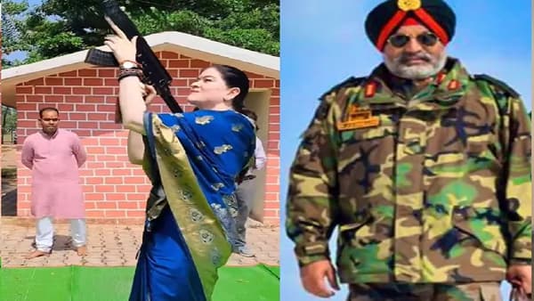 साडी नेसून AK-47 चालवणारी IPS अंकिता शर्मा कोण? माजी लेफ्टनेंट जनरल म्हणाले...