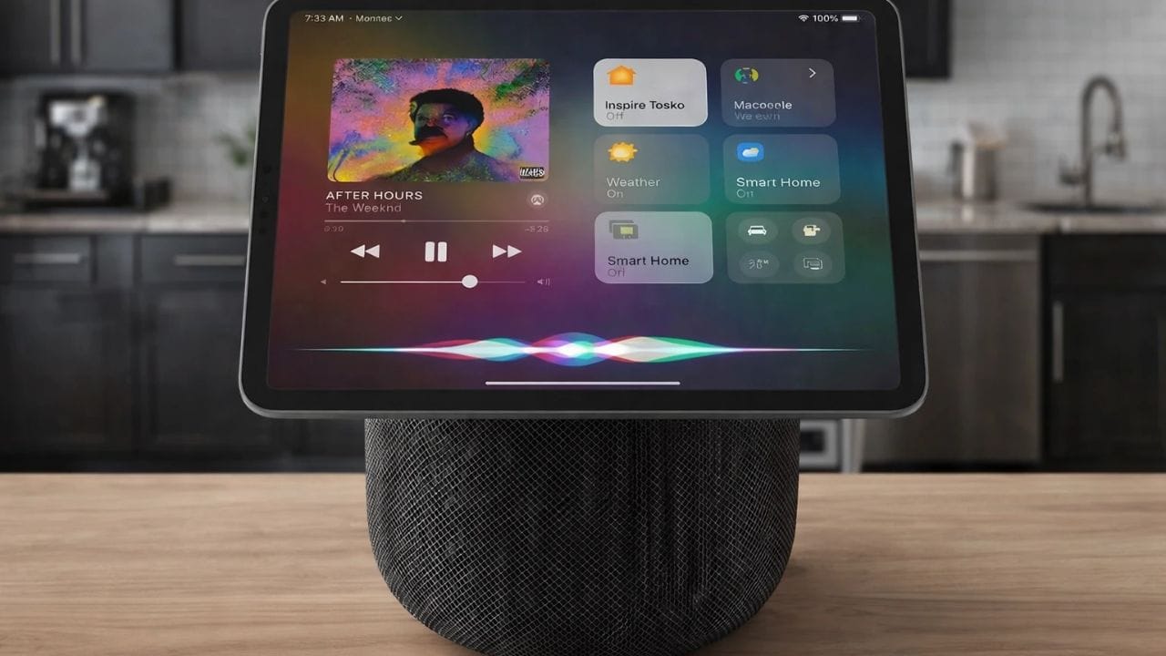 Apple एका नवीन Smart Home Hub वर काम करत आहे.या उपकरणाला असणाऱ्या स्क्रिनच्या मदतीन घरातील स्मार्ट लाईट्स, गाणी आणि इतर कनेक्शन असलेली डिव्हाईस बसल्या बसल्या एका क्लिकवर बंद करणे शक्य होणार आहे.