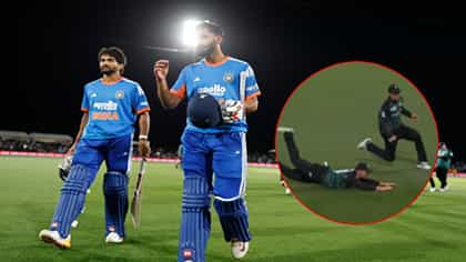 बापरे हा तर सुपरमॅन! किवी प्लेअरनं कॅच घेण्यासाठी अशी डाय घेतली की....
