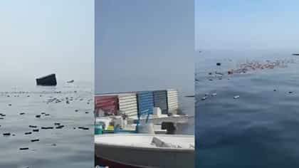 होर्मुजच्या पाण्यावर तरंगतायत आयफोन्स, होर्मुज खाडीत भयंकर स्फोट, धक्क.